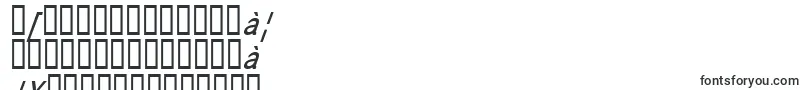 CoronaItalic-Schriftart – bengalische Schriften